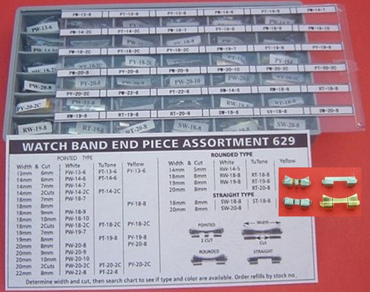METAL END PIECES KIT - 36 DIFFERENT PAIRS