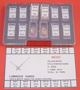 HQ DIAMOND CUT YELLOW HAND KIT-36PAIRS