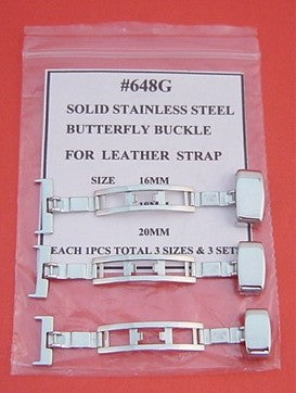 SOLID S/S B'FLY BUCKLE GENT FOR L-STRAP-3