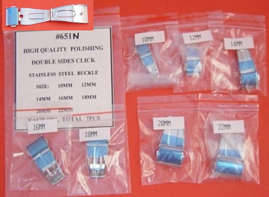 HI-QUALITY S/S D-SIDE CLICK BUCKLE PACK-7PCS