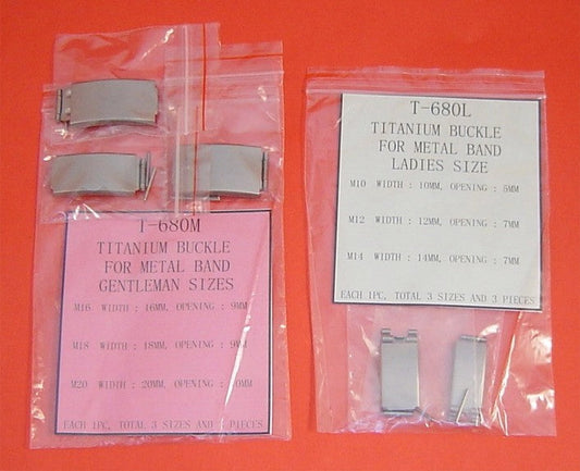 TITANIUM BUCKLE FOR LADY BAND PACK-3PCS