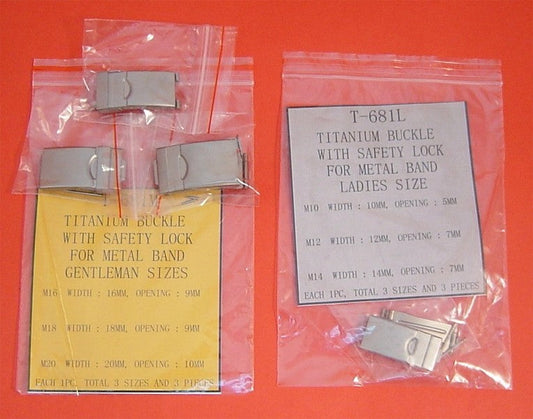 TITANIUM SAFETY BUCKLE FOR LADY PACK-3PCS