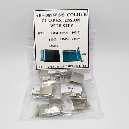 S/S CLASP EXTENSION W/STEP PACK-14PCS