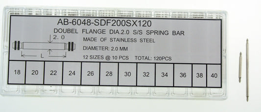 THICK S/S DOUBLE FLANGE S-BAR KIT D2.00-120