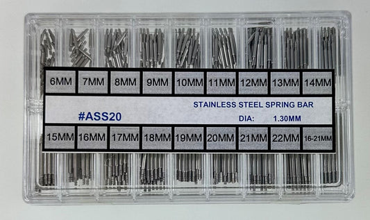 S/S DOUBLE FLANGE SPRING BAR KIT DIA.1.30-400