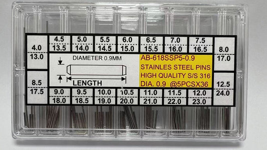S/S PINS KIT DIA 0.9MM-180  IN STANDARD BOX