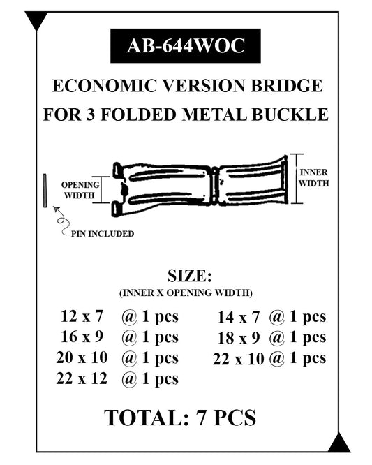 ECONOMIC BRIDGE FOR 3F BUCKLE PACK