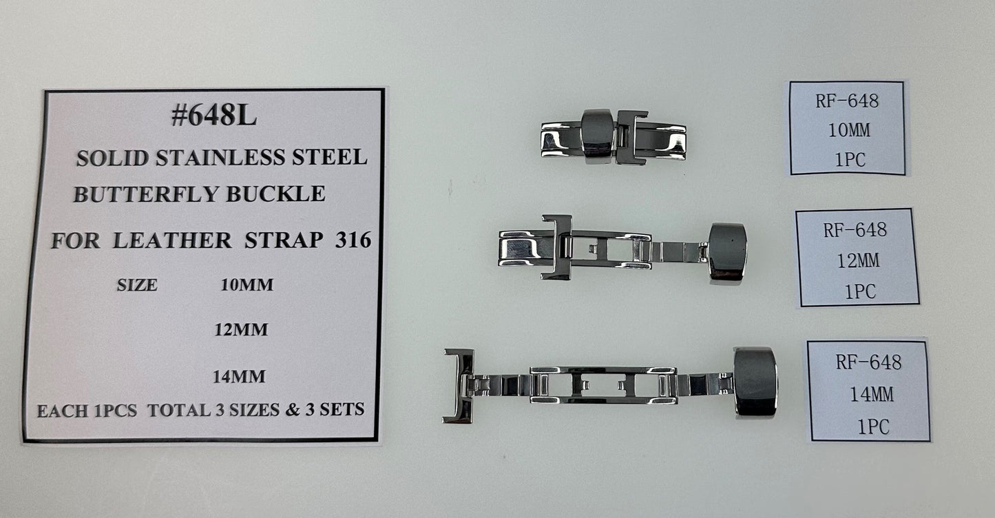SOLID S/S B'FLY BUCKLE LADY FOR L-STRAP-3