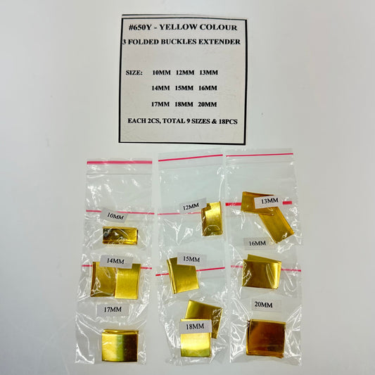 YELLOW B-EXTENDER FOR 3 F-BUCKLE PACK-18PCS