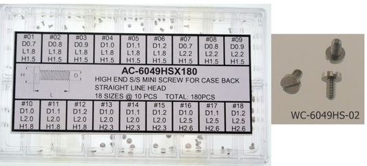 HIGH END (-) HEAD SCREW FOR CASE BACK-180