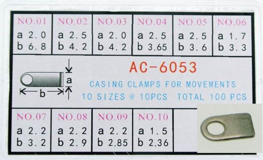 CASING CLAMPS FOR MOVEMENTS @10X10=100