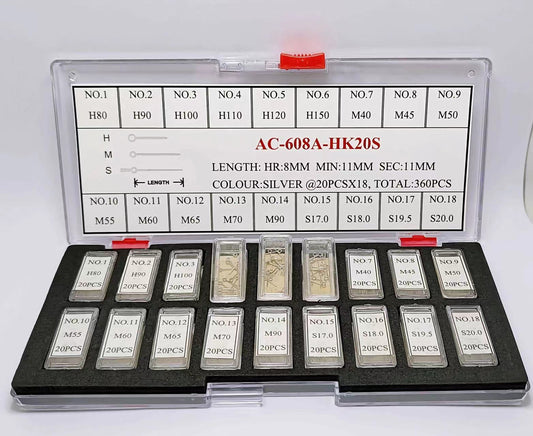 HAND KIT SILVER H/M/S IN DIFF HOLE SIZE-360
