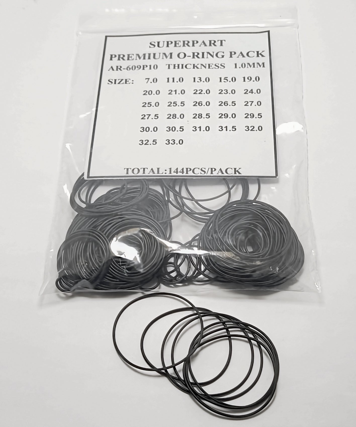 Premium O-Ring Dia. 1.0mm Pack For Case Back