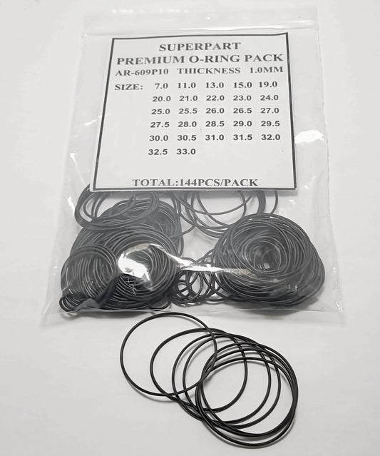 Premium O-Ring Dia. 1.0mm Pack For Case Back