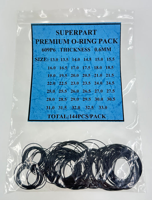 O-RING PACK (144PCS) - DIA. 0.6MM