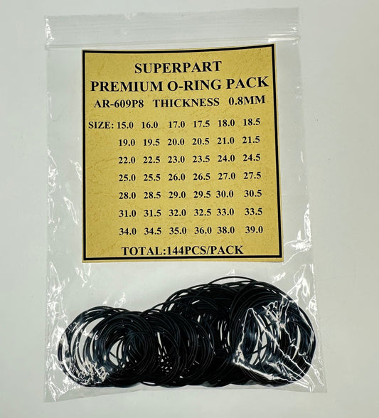 O-RING PACK (144PCS) - DIA. 0.8MM