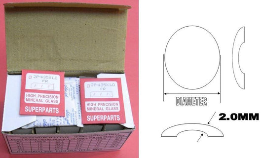 2.0 DOUBLE DOME RND GLASS KIT 305-350/20PCS