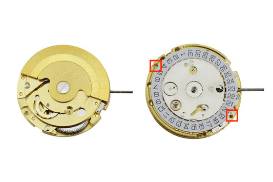 MOVEMENT CHINESE DG4813, SIZE 11 1/2''', 3 HANDS, GILT, STANDARD HAND HEIGHT, DATE AT 3