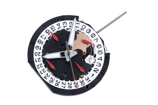 MOVT PE904 MULTI,  12 3/4''' H 4.52 mm, 3 H, 4 E (24 HR/CHRONO SEC/CHRONO MIN./ CHRONO 1/10 SEC AT 3/6/9/12) STD H-HGT, D4.5 TILT