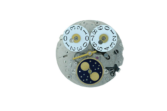 MOVEMENT CHINESE TY2528, SIZE 13 1/2''', 2 HANDS, STANDARD HAND HEIGHT, BIG DATE AT 12