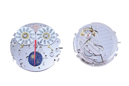 MOVEMENT CHINESE TY2503, SIZE 13 1/2''', 3 HANDS, STANDARD HAND HEIGHT, YEAR AT 12 MONTH AT12