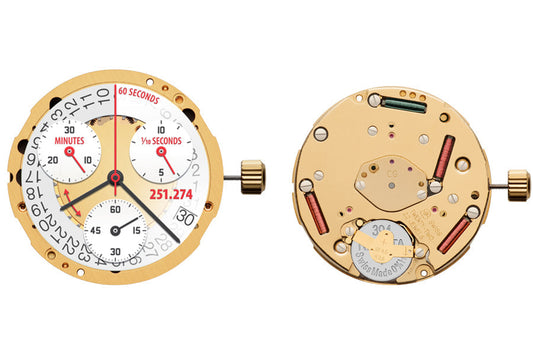MOVEMENT ETA 251.274 CG POWERDRIVE, SIZE 13 1/4''', 3 HANDS, DATE AT 4 TILT