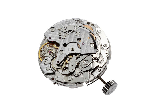 MOVEMENT ETA 7750 VALJOUX, SIZE 13 1/4''', 3 HANDS, DATE AT 3 DAY AT 3, FINISHING COLLMACONNEE