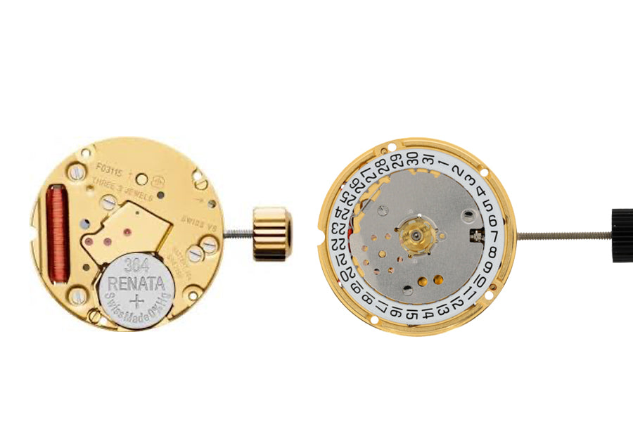 MOVEMENT ETA F03.115, SIZE 7 3/4''', 3 HANDS, DATE AT 3 AIG3, HIGH