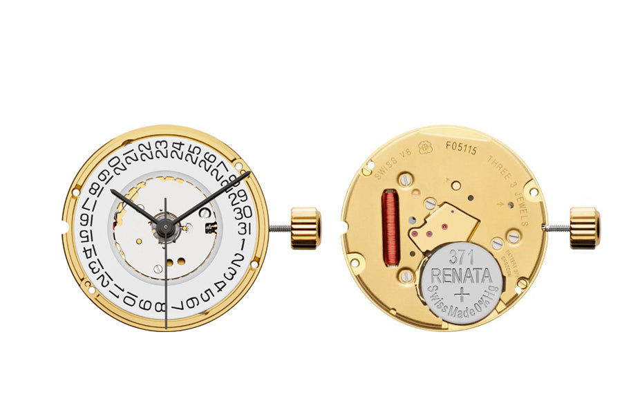 MOVEMENT ETA F05.115, SIZE 10 1/2''', 3 HANDS, DATE AT 3 AIG3 HIGH HAND