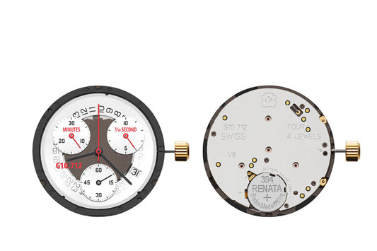 MOVEMENT ETA G10.712 CB POWERDRIVE, SIZE 13 1/4''', 3 HANDS, DATE AT 4 TILT , SUBSTITUE M-ETAG10.711D4N4