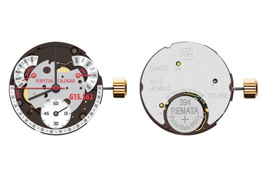 MOVEMENT ETA G15.562 AIG1 AB POWERDRIVE, SIZE 10 1/2''', 3 HANDS and 3 POINTERS FOR DATE, DAY AND MONTH,