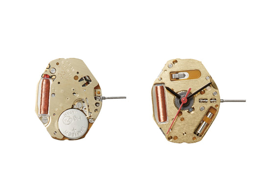 MOVEMENT MIYOTA 9T33G, SIZE 6 3/4''' x 8''', 3 HANDS, GILT, STANDARD HAND HEIGHT