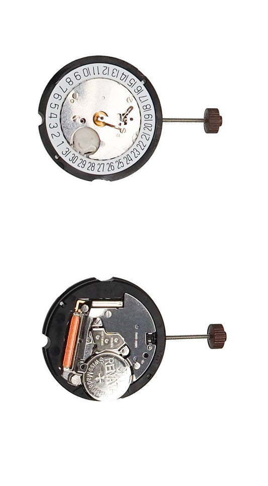 Movement Ronda 505, Size 10 1/2''', 3 Hands, Aig1, Date At 6