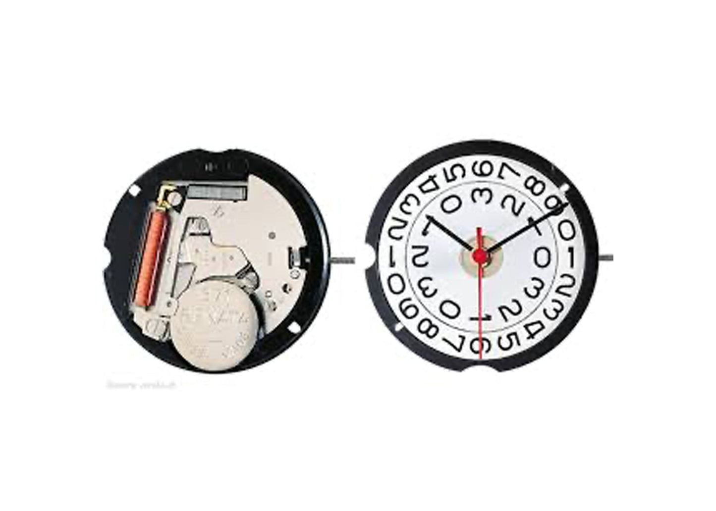 MOVEMENT RONDA 509, SIZE 10 1/2''', 3 HANDS, AIG1, BIG DATE AT 6