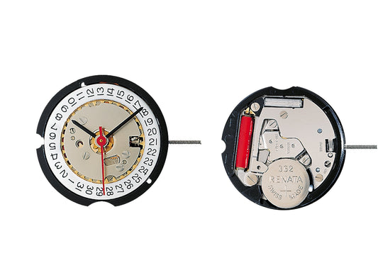 MOVEMENT RONDA 585, SIZE 8 3/4''', 3 HANDS, HIGH HAND HEIGHT AIG2, DATE AT 3