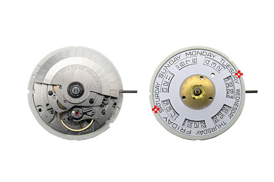MOVEMENT STA SW240-1, SIZE 13''', NICKEL COLOUR, AIG4 STANDARD HAND HEIGHT, 3 HANDS, DATE AT 3 DAY AT 12