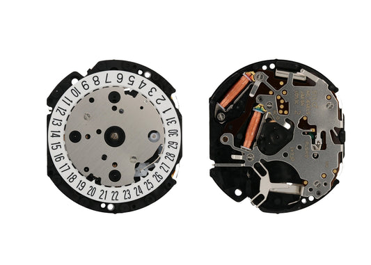MOVEMENT TMI VD53C, SIZE 12 3/4''', 3 HANDS, HIGH HAND, TYPE L, LASER MARKING 3 IN THE MOVEMENT, DATE AT 4.5 TILT