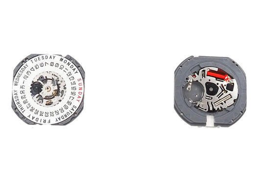 MOVEMENT TMI VJ45B, SIZE 11 1/2''', 3 HANDS, STANDARD HAND HEIGHT, DATE AT 6 WIDE DAY AT 12