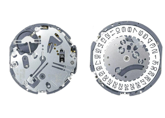 MOVEMENT TMI VK61A, SIZE 13 1/2''', 2 HANDS, HIGH HAND, TYPE L, LASER MARKING 3 IN THE MOVEMENT, DATE AT 3