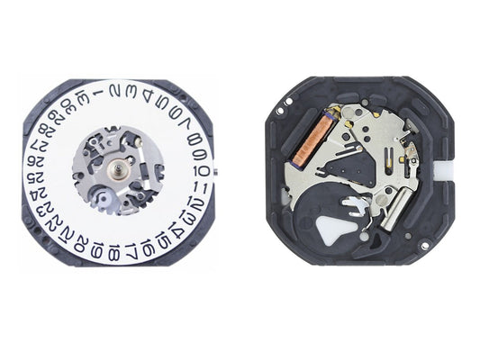 MOVEMENT TMI VX42E, SIZE 11 1/2''', 3 HANDS, HIGH HAND, TYPE M, LASER MARKING 2 IN THE MOVEMENT, DATE AT 4 TILT