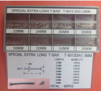 S/S EXTRA LONG PUSH TYPE T-BAR KIT D1.50-80