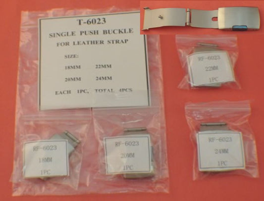 SINGLE PUSH BUCKLE FOR LEATHER STRAP PACK- 4