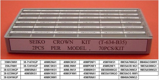 GENUINE S/S CROWN KIT FOR Seiko-70PCS