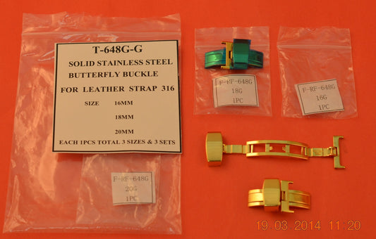 YELLOW SOLID B'FLY BUCKLE GENT FOR L-STRAP-3