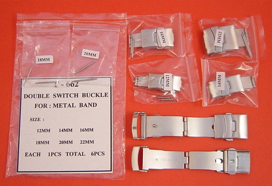S/S D-SWITCH BUCKLE FOR METAL BAND PACK-6