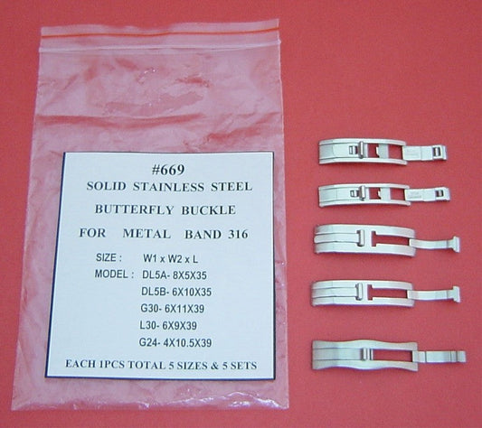 STYLE B'FLY BUCKLE PACK FOR BANDS-5 SIZE