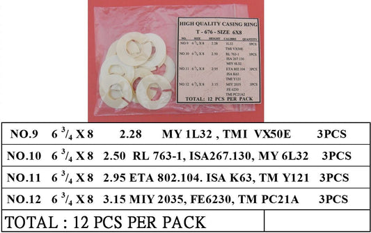 SWISS QUALITY CASE RING 6 X 8 IN 4 HEIGHT-12
