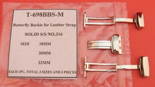 SINGLE OPEN GENT B'FLY BUCKLE FOR L-STRAP-3