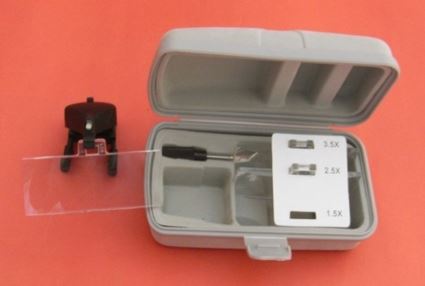 CLAMPING GLASS MAGNIFIER W/LED LAMP
