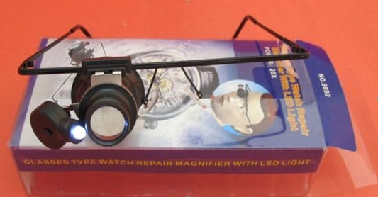 GLASSES TYPE MAGNIFIER W/LED